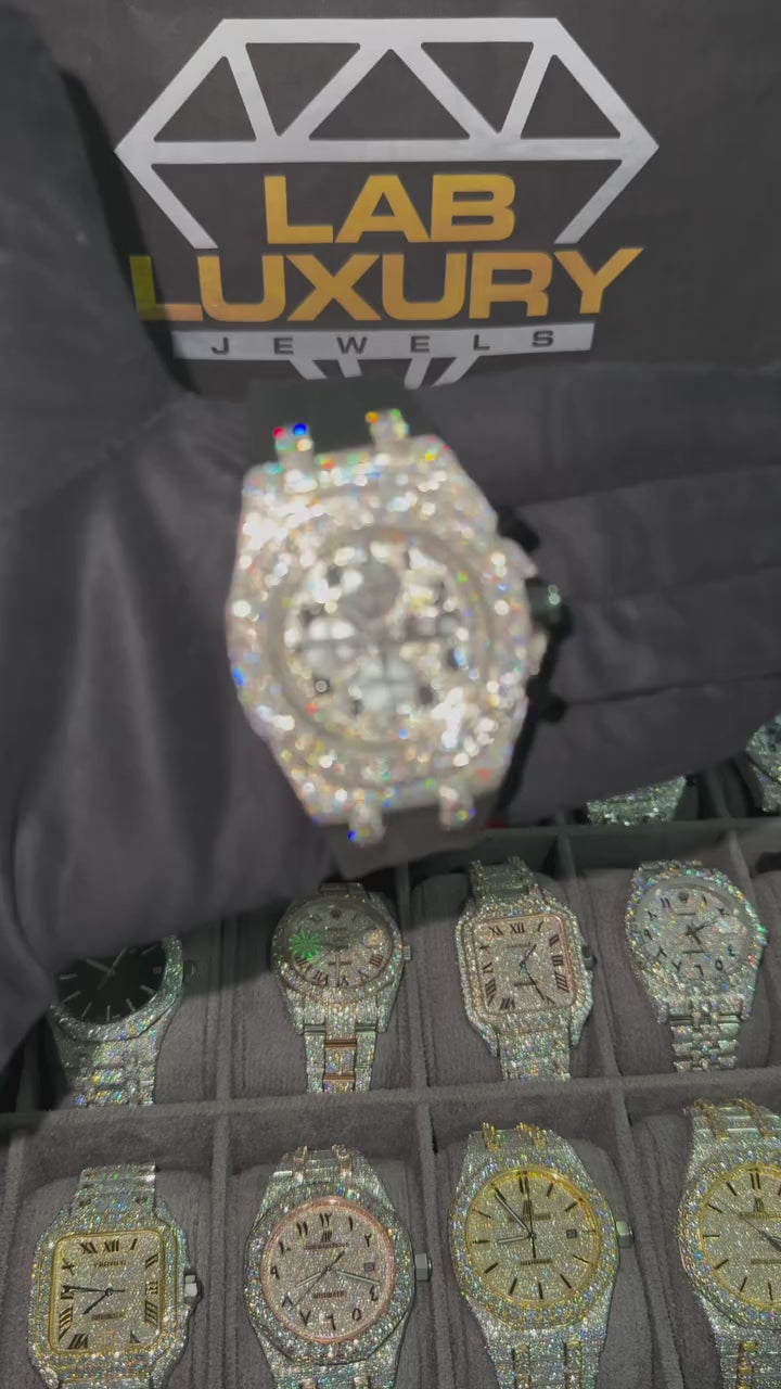 VVS Moissanite Watch 4 video